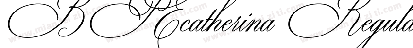 BP Ecatherina RegularVersion 1000字体转换